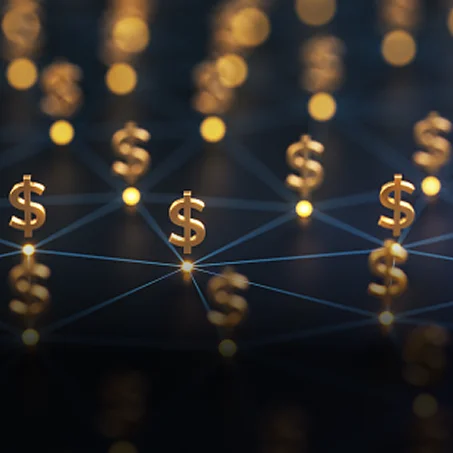 network with dollar sign nodes